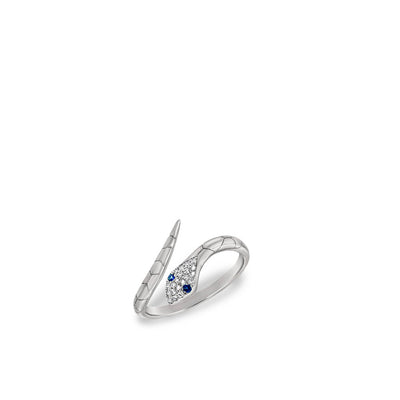 Diamond and Sapphire Snake Ring - Private Label product