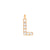 EF Collection Diamond Initial Charm in Yellow gold