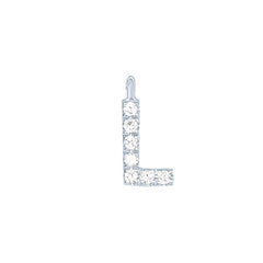 EF Collection Diamond Initial Charm in Yellow gold