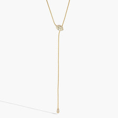 Robert Pelliccia Marquise Diamond Drop Lariat Necklace