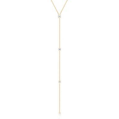 EF Collection Four Diamond Callae Lariat Necklace - EF Collection product