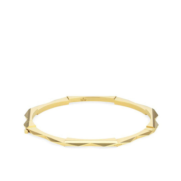 Gucci Link to Love Studded Bracelet In Yellow Gold