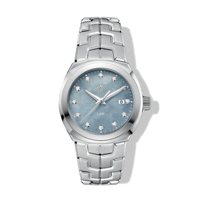 TAG Heuer Link Blue Mother of Pearl Dial Watch - Tag Heuer product