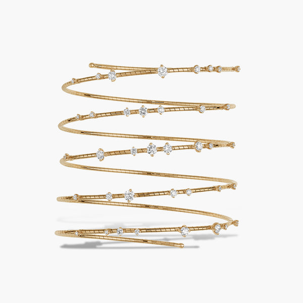 Mattia Cielo 18K Yellow Gold Diamanti 5-Row Diamond Bracelet