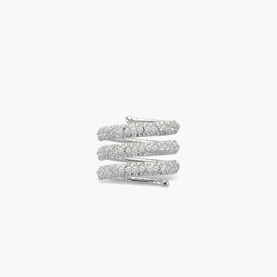Mattia Cielo Rugiada Pave 3-Row Diamond Ring - Mattia Cielo product