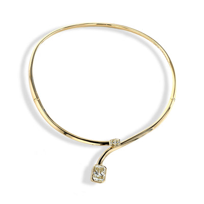 7 Carat Radiant Natural Diamond Choker - Private Label product
