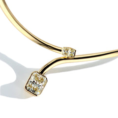 7 Carat Radiant Natural Diamond Choker