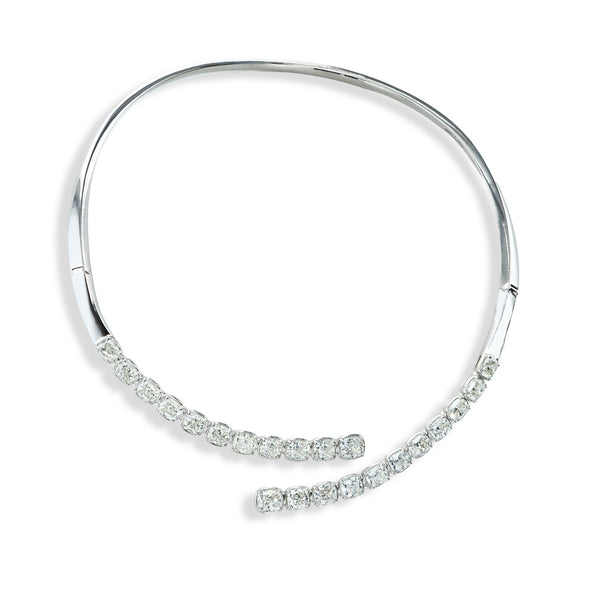 23 Carat Natural Diamond Bypass Choker