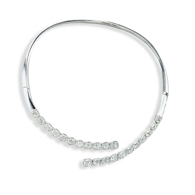 23 Carat Natural Diamond Bypass Choker - Private Label product