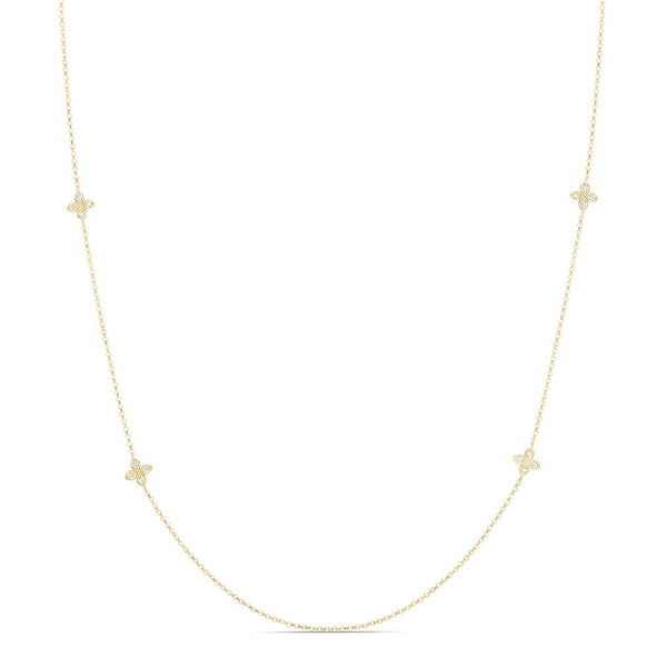 Roberto Coin Love in Verona Long Flower Necklace