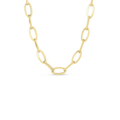 Roberto Coin Designer Gold Collection Link Necklace
