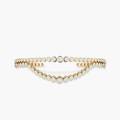 ONDYN Lumiére Two Row Diamond Cuff Bracelet - Ondyn product