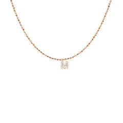 EF Collection Diamond Initial Charm in Yellow gold