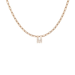 EF Collection Diamond Initial Charm in Yellow gold