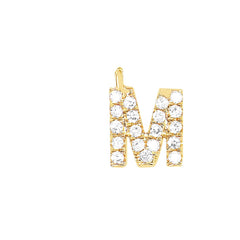 EF Collection Diamond Initial Charm in Yellow gold
