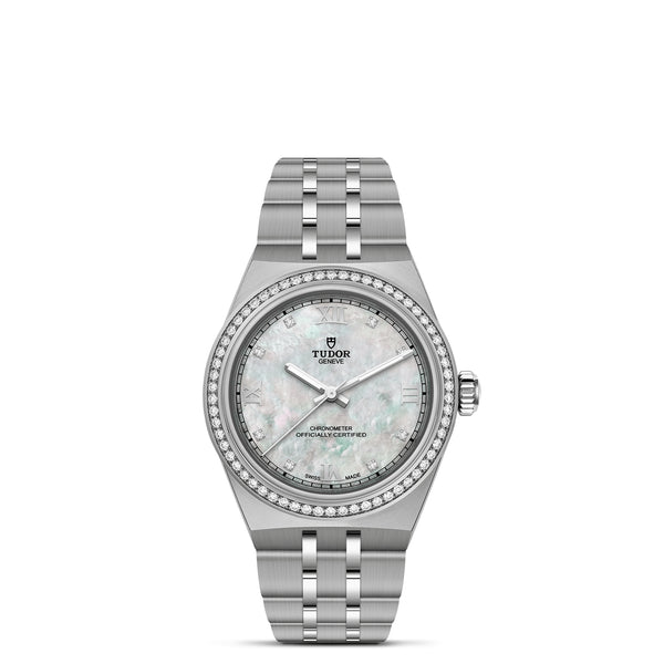 TUDOR Royal 30mm Diamond Bezel and Mother-of-Pearl Dial