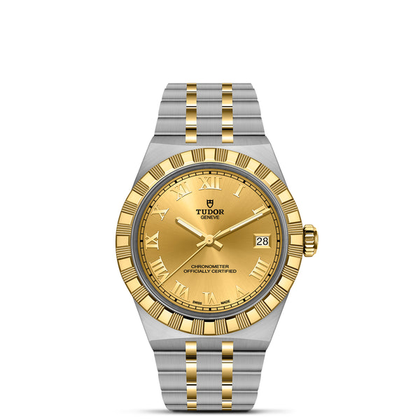 TUDOR Royal with 36mm Steel and Gold with Champagne Dial
