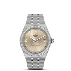 TUDOR Royal with 36mm Diamond Bezel with Ivory Dial