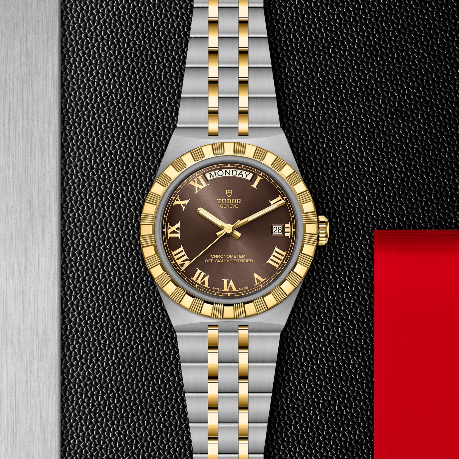 TUDOR Royal 40mm Steel and Yellow Gold with Brown Dial