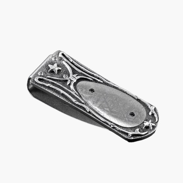 William Henry Zurich Kolob Meteorite and Carved Sterling Silver