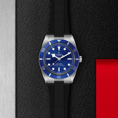 TUDOR Black Bay 54 "Tudor Blue" Watch on Rubber Strap