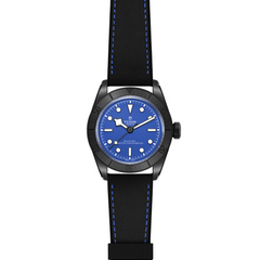 TUDOR Black Bay Ceramic with 41mm Ceramic Case and Hybrid Leather And Rubber Strap