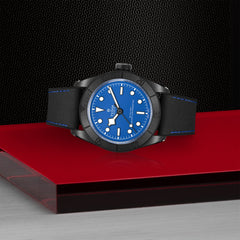 TUDOR Black Bay Ceramic with 41mm Ceramic Case and Hybrid Leather And Rubber Strap