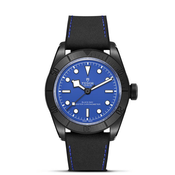 TUDOR Black Bay Ceramic with 41mm Ceramic Case and Hybrid Leather And Rubber Strap