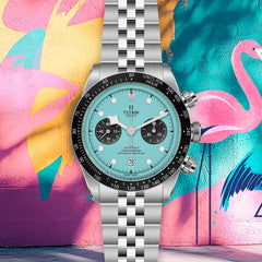 TUDOR Black Bay Chrono Flamingo Blue with 41mm Case