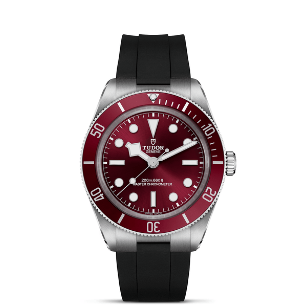 TUDOR Black Bay 58 with Burgundy Dial and Rubber Strap