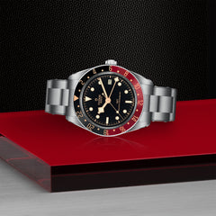 TUDOR Black Bay 58 GMT with 39mm Steel Case Black and Burgundy Bezel
