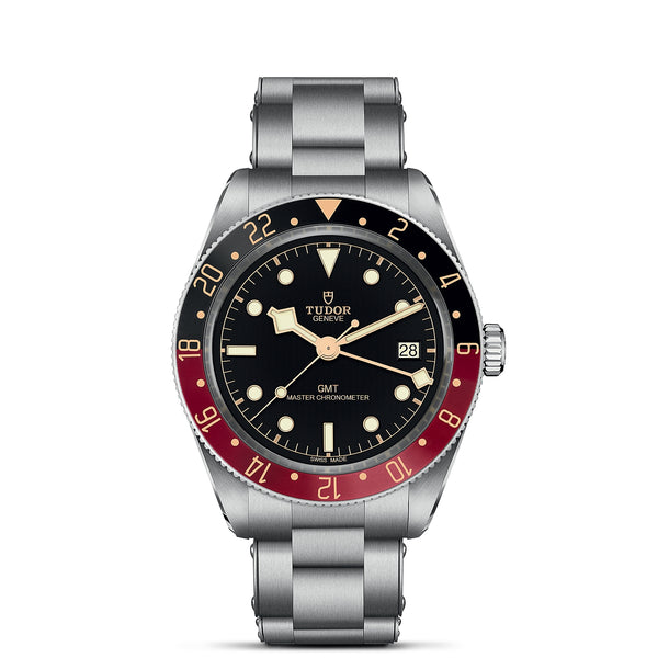 TUDOR Black Bay 58 GMT with 39mm Steel Case Black and Burgundy Bezel
