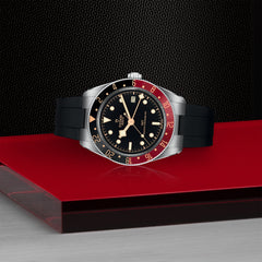TUDOR Black Bay 58 GMT with Rubber Strap and Black and Burgundy Bezel