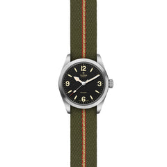 Tudor Ranger with 36mm Black Dial with Fabric Strap