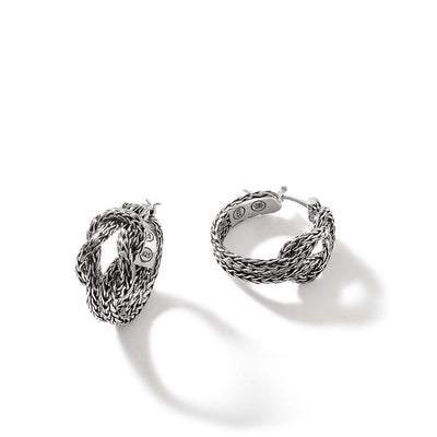 John Hardy Love Knot Silver Hoop Earrings - John Hardy product