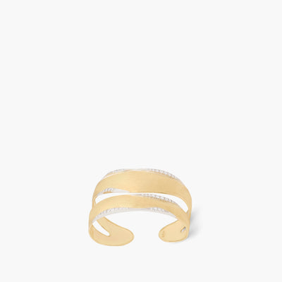 Marco Bicego Lunaria 18K Yellow Gold Split Cuff with Diamonds - Marco Bicego product