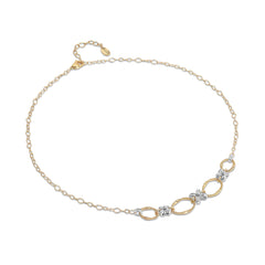 Marco Bicego Marrakech Onde Three Diamond Flower Link Necklace