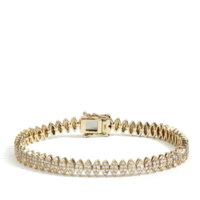 Marquise Shape Pavé Diamond Bracelet - Private Label product
