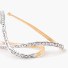 Marco Bicego Infinity Marrakech Diamond Elongated Hoop Earrings