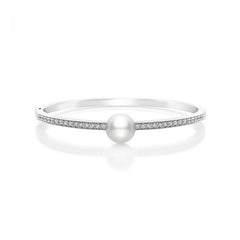 Mikimoto White South Sea Pearl and Diamond Bracelet