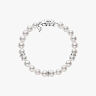 Mikimoto Pearl and Diamond Rondell Bracelet - Mikimoto product