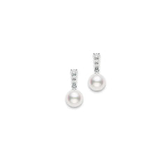 Mikimoto Morning Dew Akoya 18K Cultured Pearl Earrings