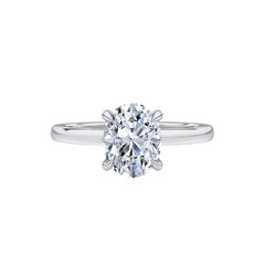 A. Jaffe Classics Oval Solitaire Engagement Ring Setting