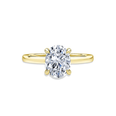 A. Jaffe Classics Oval Solitaire Engagement Ring Setting - A.Jaffe product