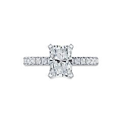 A. Jaffe Radiant Engagement Ring Pave Setting
