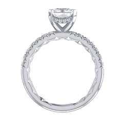 A. Jaffe Radiant Engagement Ring Pave Setting