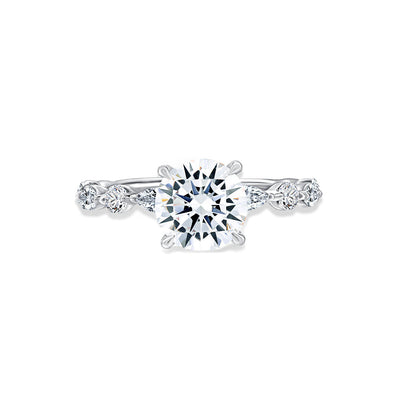 A. Jaffe Alternating Diamond Engagement Ring Setting - A.Jaffe product