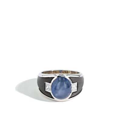 Robert Pelliccia 9.43ct Oval Star Blue Sapphire Ring - Robert Pelliccia product
