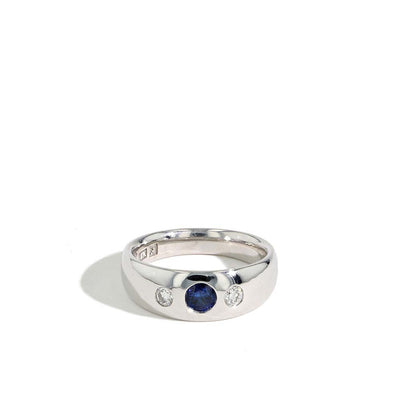 Robert Pelliccia Designs Sapphire and Diamond Mens Band - Robert Pelliccia product