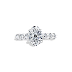 A. Jaffe Signature Oval Engagement Ring Setting